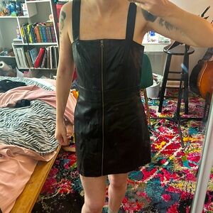 Wild Fable Faux Leather Zip Up Dress size SM
